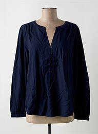 Blouse col rond manches longues bleu STREET ONE femme