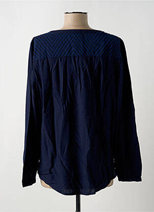 Blouse col rond manches longues bleu STREET ONE femme