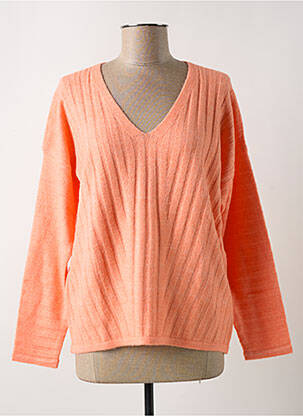 Pull coupe cintrée manches longues orange STREET ONE femme
