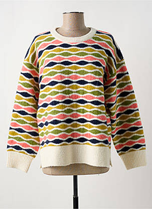 Pull stretch manches longues beige WHITE STUFF femme