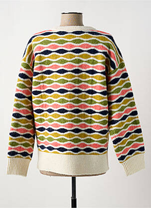 Pull coupe droite manches longues beige WHITE STUFF femme