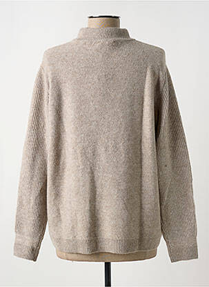 Pull coupe droite manches longues marron STREET ONE femme