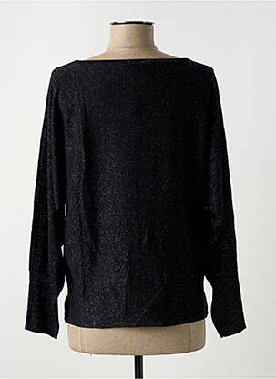 Pull coupe droite manches longues noir SURKANA femme