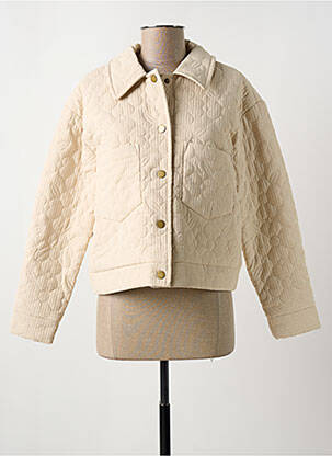 Blouson tissage matelassé beige MOLLY BRACKEN femme