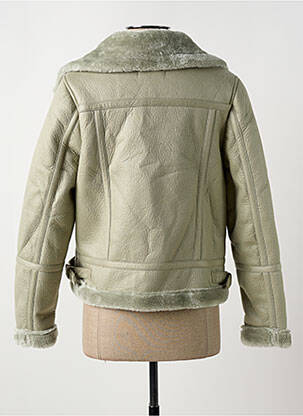 Blouson finition intérieure fourrure synthétique vert TIFFOSI femme