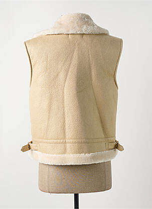 Blouson finition intérieure fourrure synthétique beige TIFFOSI femme
