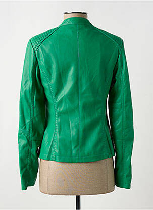Veste simili cuir coupe cintrée vert STREET ONE femme