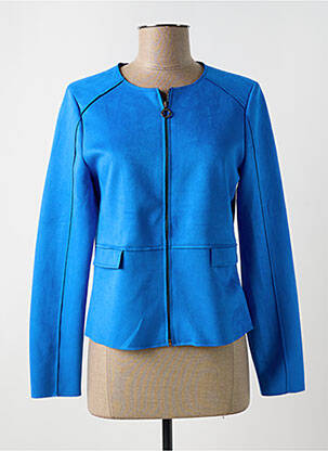 Veste casual col rond bleu STREET ONE femme