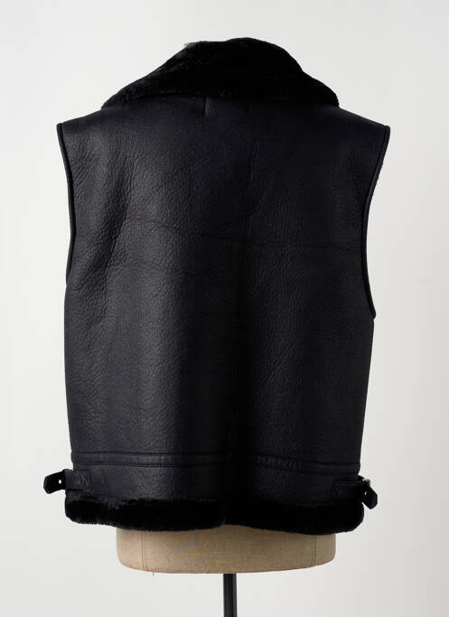Blouson finition intérieure fourrure synthétique noir TIFFOSI femme