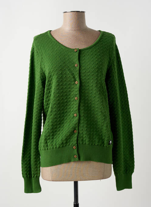 Gilet manches longues vert BLUTSGESCHWISTER femme