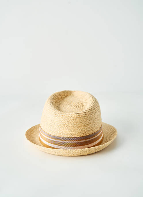Chapeau imprimé rayures beige FLECHET unisexe