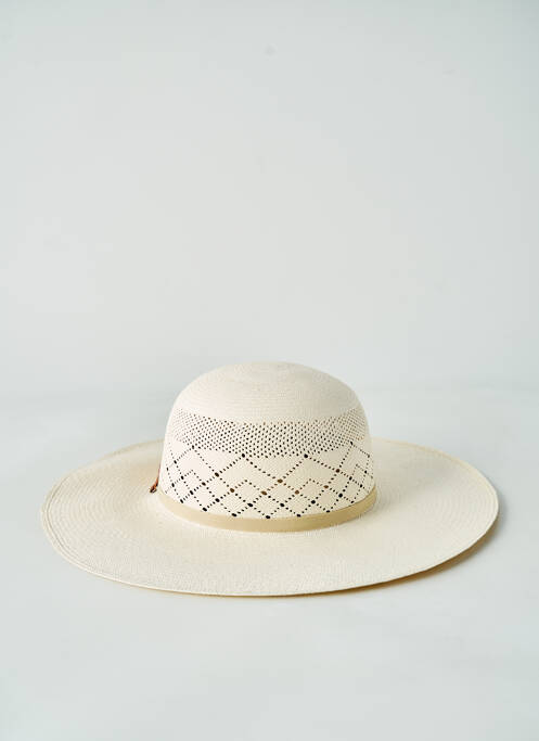 Chapeau beige PANAMA HAT femme