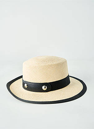 Chapeau noir PANAMA HAT unisexe