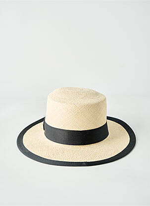 Chapeau noir PANAMA HAT unisexe
