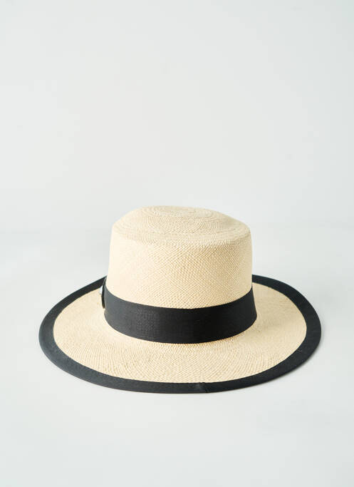 Chapeau noir PANAMA HAT unisexe