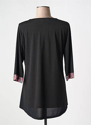 Tunique manches longues imprimé fantaisie noir VANGO femme