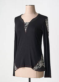 T-shirt manches longues manches longues noir VANGO femme