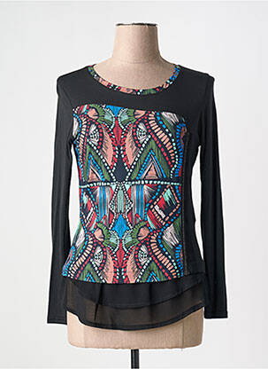 T-shirt manches longues manches longues noir VANGO femme