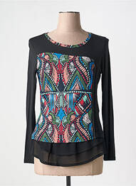 T-shirt manches longues manches longues noir VANGO femme
