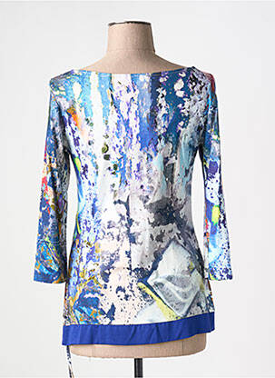 T-shirt manches 3/4 manches 3/4 bleu VANGO femme