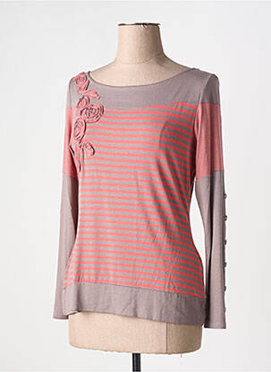 T-shirt manches longues manches longues marron VANGO femme