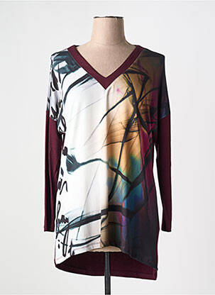 T-shirt manches longues manches longues rouge ALAIN MURATI femme