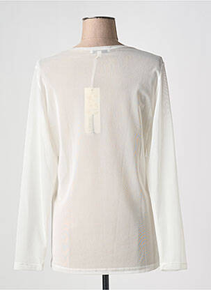 Top coupe cintrée manches longues beige ALAIN MURATI femme