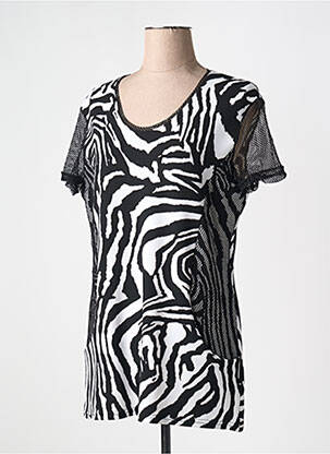 T-shirt stretch manches courtes noir VANGO femme