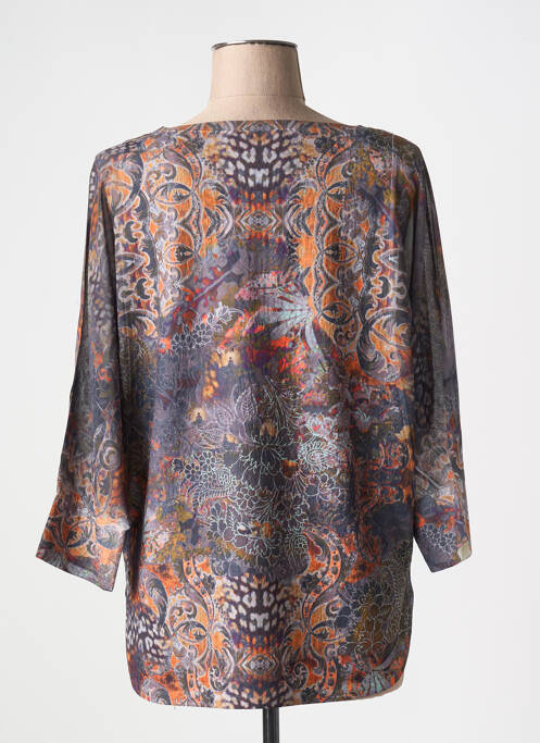 Pull tunique orange VANGO pour femme