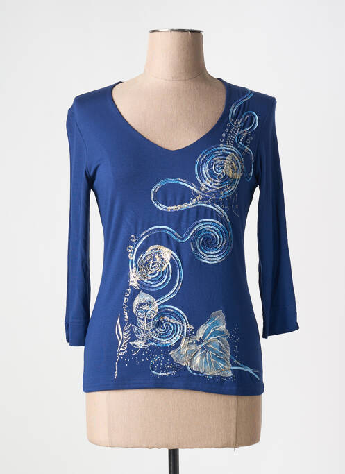 T-shirt bleu VANGO pour femme