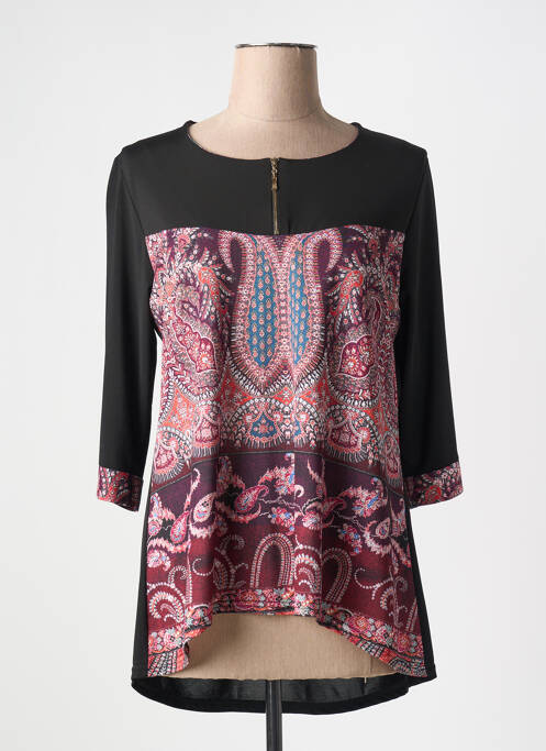 Tunique manches longues noir VANGO pour femme