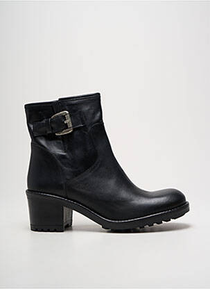 Bottines/boots matière lisse talon de 4 à 6cm noir E-COW femme
