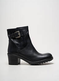 Bottines/boots matière lisse talon de 4 à 6cm noir E-COW femme