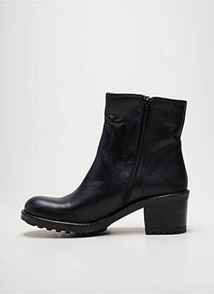 Bottines/boots matière lisse talon de 4 à 6cm noir E-COW femme