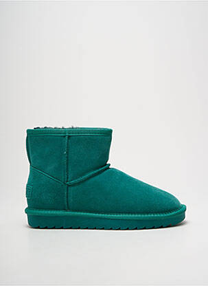 Bottines/boots fourrée talon plat jusqu'à 3cm vert COLORS OF CALIFORNIA femme