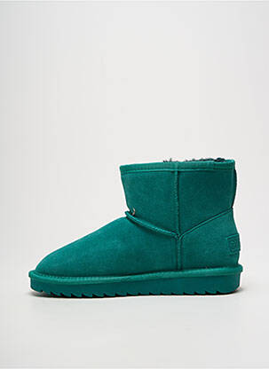 Bottines/boots fourrée talon plat jusqu'à 3cm vert COLORS OF CALIFORNIA femme