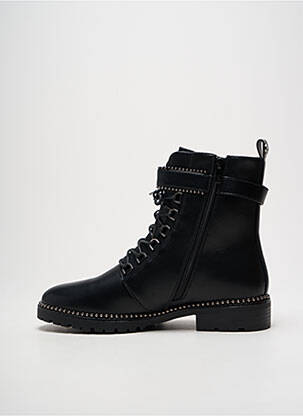 Bottines/boots matière lisse talon plat jusqu'à 3cm noir LPB femme
