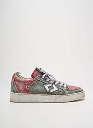 Baskets bout rond talon plat jusqu'à 3cm rouge CONCEPT femme