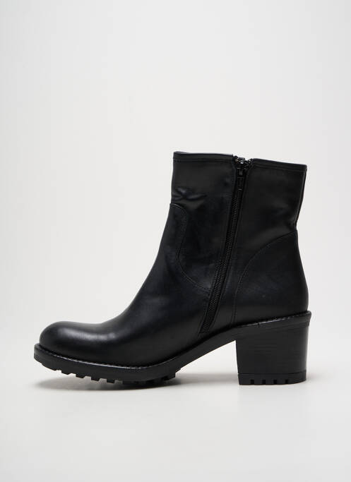 Bottines/boots matière lisse talon de 4 à 6cm noir E-COW femme