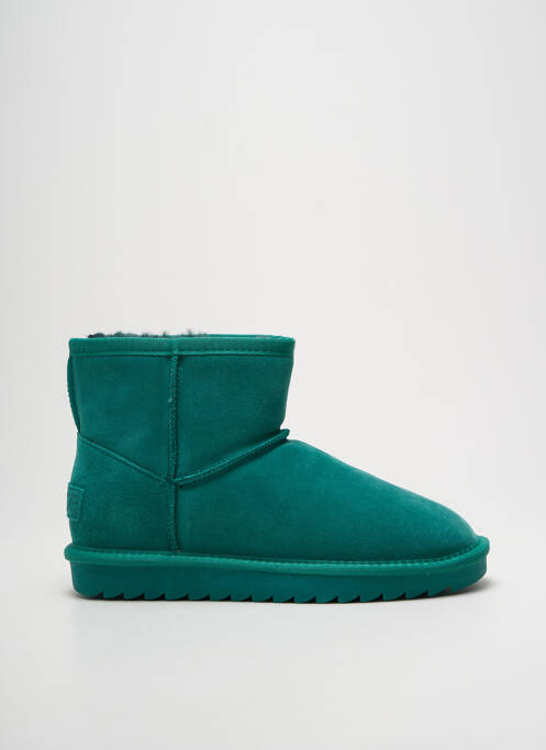 Bottines/boots fourrée talon plat jusqu'à 3cm vert COLORS OF CALIFORNIA femme