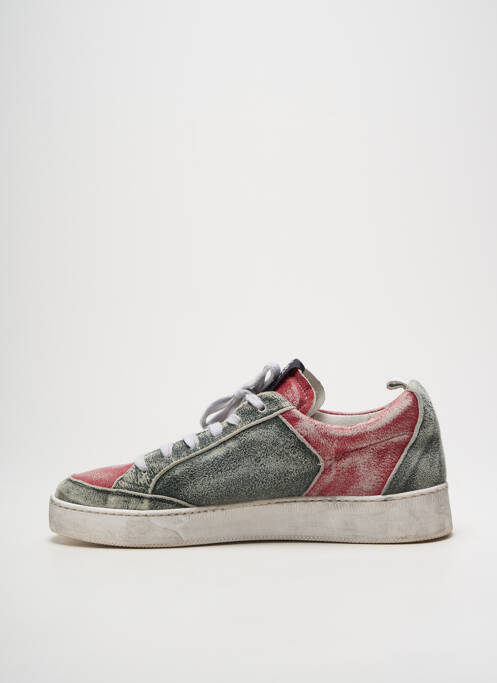 Baskets bout rond talon plat jusqu'à 3cm rouge CONCEPT femme