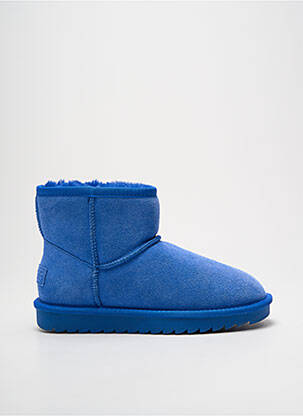 Bottines/boots fourrée talon plat jusqu'à 3cm bleu COLORS OF CALIFORNIA femme