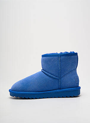 Bottines/boots fourrée talon plat jusqu'à 3cm bleu COLORS OF CALIFORNIA femme
