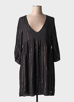 Robe courte manches 3/4 manches 3/4 noir LPB femme
