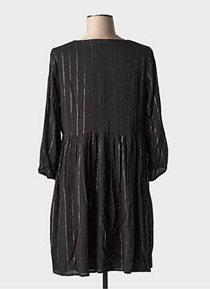 Robe courte manches 3/4 manches 3/4 noir LPB femme