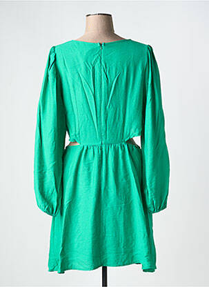 Robe mi-longue manches longues manches longues vert LILI SIDONIO femme