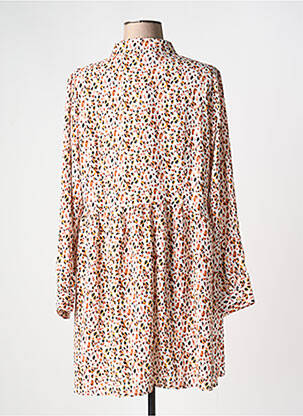Robe courte manches longues manches longues orange SARAH JOHN femme