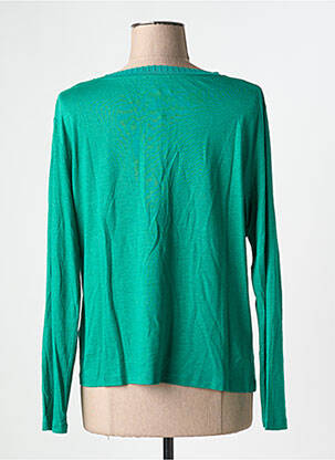 Pull coupe cintrée manches longues vert ARTLOVE femme