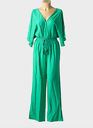 Combi-pantalon manches courtes manches courtes vert LILI SIDONIO femme