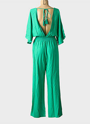 Combi-pantalon manches courtes manches courtes vert LILI SIDONIO femme